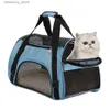 Kedi Taşıyıcılar Konutları Köpek Yavrusu Taşıma Kutusu Cae Kitten Pet Cat Crates Mat Tutucu Taşıyıcı W/ Tavşan Taşınabilir Hayvan Yük Nefes Alabilir Kese BA DO L49