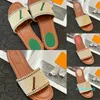 15A Designer Flat Sandals Luxury Slippers Women's Woven Slipper Embroider Sandal Fashion Flip Flop Letter Slipper Summer Beach Slide Ladies Low Heel Shoes 35-41