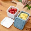 Storage Bottles Double-layer Refrigerator Fresh Keeping Box Drain Basket Fruit Food Containers For Carrying Out Fridge Organizer