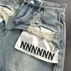 Shorts voor damesscheurde jeans designer denim shorts voor vrouwen zomer losse short pant design gat Jean shorts