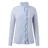 Women's Blouses Vintage Stripe Print Shirt Summer Reffule Shirts And Loose Casual Single Breasted Sunscreen Long Sleeves