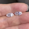 Gevşek Elmaslar Meisidian 6x12mm Markiz Şekli 2 Karat Diamond Gemstnoe GH VVS Moissanite