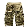 Amerikaanse maat camouflage losse vracht shorts mannen cool zomer militaire camo korte broek homme 240412