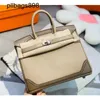 Handmade 7a Handbag Bikns Genuine Leather Wax thread Swift cowhide 25CM color matching portable womens sweetE5VW