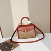 Bags Leather Crossbody Handbag, Bill of Lading, Flip Cover, Vintage Organ, Underarm Small Square Female