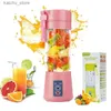 Juicers Portable Electric Juice Maker USB Laddning av färsk juice Frozen Squeezing Tablet Mixer Kitchen Mixer Y240418