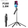 Selfie monopodes selfie stick alliage caméra de bureau quadrupod stand usb charge bluetooth 360 rotation ptz handheld selfie stick y240418