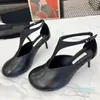 Runde Zehen Frauen High Heels Runway Designer Sommer Neue Ankunft mit Metalknopf Dekor. Knöchel Schnürung PUSSISCHE STY