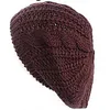 91e2 Bérets Hiver tricot tricot pour femme Lady S twist tricot béret hiver saillies solides beanies d24418