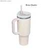 bottiglia d'acqua Pink Dune Quencher H2.0 40oz Tumbrs tazze con tazze per auto isolate a mano con coperchi e cannucce macchie di caffè Termos Tumb Dhl Spedizione USA