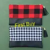 Storage Bags 50pcs/lot Wholesale Price Big Discount Multi-function Nice-looking Travel Make Up Pouch Personalized Plaid Cosmetic Bag