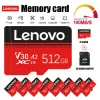 Карты Lenovo 2TB 1TB Mini SD -карта 512GB A2 High Speed Memory Card 128GB U3 Micro TF SD Card 256GB TF CARD для Nintendo Switch PC PC