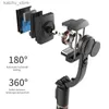 Monopodi selfie roreta 2023 Nuovo stabilizzatore gimbal Monopode di selfie stick wireless pieghevole con treppiede di otturatore Bluetooth per iPhone Huawei Y240418