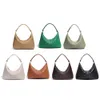 Women Vegan Fashion Woven Leather Handbag Top-handle Shoulder Underarm Bag