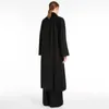 Abrigo para mujeres CAPA DE CABLA DE CABLERA Fashion Coat Maxmaras Camel Camel Fleece Papel up Coat Negro