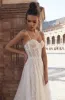 2024 lacas lacas vestidos de noiva de noiva Sexy Spaghetti tiras A-line Vestidos de noiva personalizados Trem de varredura sem traslado de tamanho grande vestido de noiva