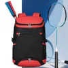 Utomhuspåsar tennis ryggsäck stor för 2 racketer badminton squash rackets sport pickleball racket bollar tillbehör