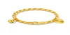 Europe et Amérique Bébé Beau Bracles jaune Gold plaque à plaques Bracelet Bracelet Bangles pour bébés Kids Nice Gift9482097