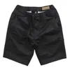 Shorts maschile uomini estate a colori solidi patch tasca coglione elastico mezzo pantaloni casual sciolti sciolti pantaloni sportivi