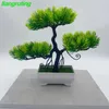 Dekoratif çiçekler evrensel sahne bonsai ağacı simülasyon bitki şişe oturma odası bahçe dekorasyon ile sahte