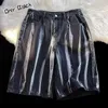 Shorts masculins American rétro Tie-dye Denim Streetwear Male Streetwear Short Jeans Luxury 2024 Summer Korean Fashion Hip-Hop Cargo Straight