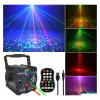 Belysning Laserbelysning Party Stage Laser Lighting USB Charge Strobe DJ Disco Light Sound Activated Remote Control Projector Lamp för hemmet