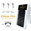 False Eyelashes Premium Ellipse Individual Lashes Extension Matte High-Retention 8-15MM C/D/DD Split-tips Soft Wholesale