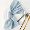 Table Napkin Gauze Cloth Napkins 50pcs 30x30cm Natural Soft Cotton Weddings Decorative Parties Family Everyday Use Bulk Dinner