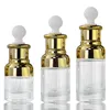 Storage Bottles 100pcs/lot 20ml 30ml 50ml Empty Clear Square Glass Eye Dropper Perfume 1oz Transparent Vials