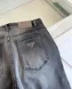 2024 Summer Men's Min's Classic Classic Five Bag Jean Gris Brand Quality Design confortable Jeans décontractés