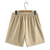 Ladies Summer Plus Size Shorts For Women Large Loose Casual Wide Leg Green Khaki 3XL 4XL 5XL 6XL 240415