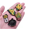 Bijoux Sunflower Summer Shoe Charms Accessoires de décoration Ajustement pour bracelet bracelet garçons filles enfants adtes livraison de chute bébé materni dhd4g