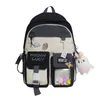 Plecak Canvas Girl Zipper School Torebki Studenci Śliczne plecaki Junior High Our-Capacite Back Pack dla dziewcząt