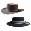 Berets Classical Unisex Hat Cowboy do podróży na świeżym powietrzu