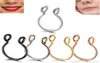 50pc en acier 20g daity faux anneaux de nez faux rings de septum cerce narine perçage faux clip sur les anneaux de nez