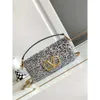 Straddle Stick Beaded Single Bags Purse Designer Diagonal Evening Sequins Vallentiiino Embroidery Banquet Bag Shoulder 2024 Chain 3d New Handheld Shiny LFTW