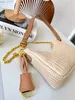 المثلث Raffias Armpit Straw Designer Bag for Woman Meni Mini Tote Luxurys Handbag Clutch Beach Intrich Bag Crossbody Pochette 10A أكياس كتف صغيرة نسجًا