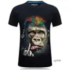 Męskie koszulki haikyuu nowa modna gra koszulka 3d drukowane zwierzę zabawne małp
