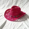 بحيرة رعاة البقر الأزرق قبعة القبعة الغربية شمس الربيع فارس للجنسين موسيقى الجاز الصيف واسعة من Sombrero Hombre 240417