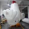 Poule gonflable de 3/8 mètres de haut sur mesure pour décoration 10 / 20ft Poulet publicitaire avec bannière