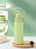 Vattenflaskor hög kapacitet 36oz krokig munisolerad kopp sport 304 bärbar vattenkokare