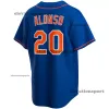 2024 Baseball jerseys Pete Alonso Mets Francisco Lindor Francisco Alvarez Jeff McNeil Brett Baty Adam Ottavino Brandon Nimmo Edwin Diaz Mike Piazza Jersey Men Kids Kids Kids