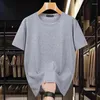 Heren t shirts mannen plus maat korte mouwen losse casual mode o-neck cotton t-shirt 150 kg 12xl