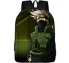 Picture backpack Naruto anime daypack Hatake Kakashi cool schoolbag Po print rucksack Sport school bag Outdoor day pack9559939