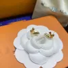 Ohrring Designer Schmuck Minimalist Mode Nischendesign V-förmige Goldohrringe als Geschenk eines Valentinstags