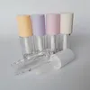 30pcs Custom Logo Round Big Wand Brush Lip Gloss Empty Tubes 6ml Lipgloss Bottles Lipblam Lipstick Packaging Containers