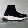 Дизайнерские носки кроссовки повседневная обувь 2.0 1.0 Платформа мужская женщина бегун тройной черный белый блестящий вязаный воздушный носок.