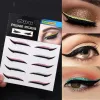 Eyeliner wiederverwendbarer Eyeliner Aufkleber Cat Eye Eyelid Line Stick Doppelte Augenlid Selfadhäsive Glitter Eyeliner Aufkleber Lazy Eyes Make -up -Werkzeuge