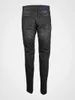 Jeans jeans inverno classici neri bianchi lavati bianchi jeans casual