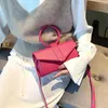 Shoulder Bags Women 2024 Summer Handbag Leather Ring Top Handle Crossbody Bag Candy Cowhide Waist Mini Party